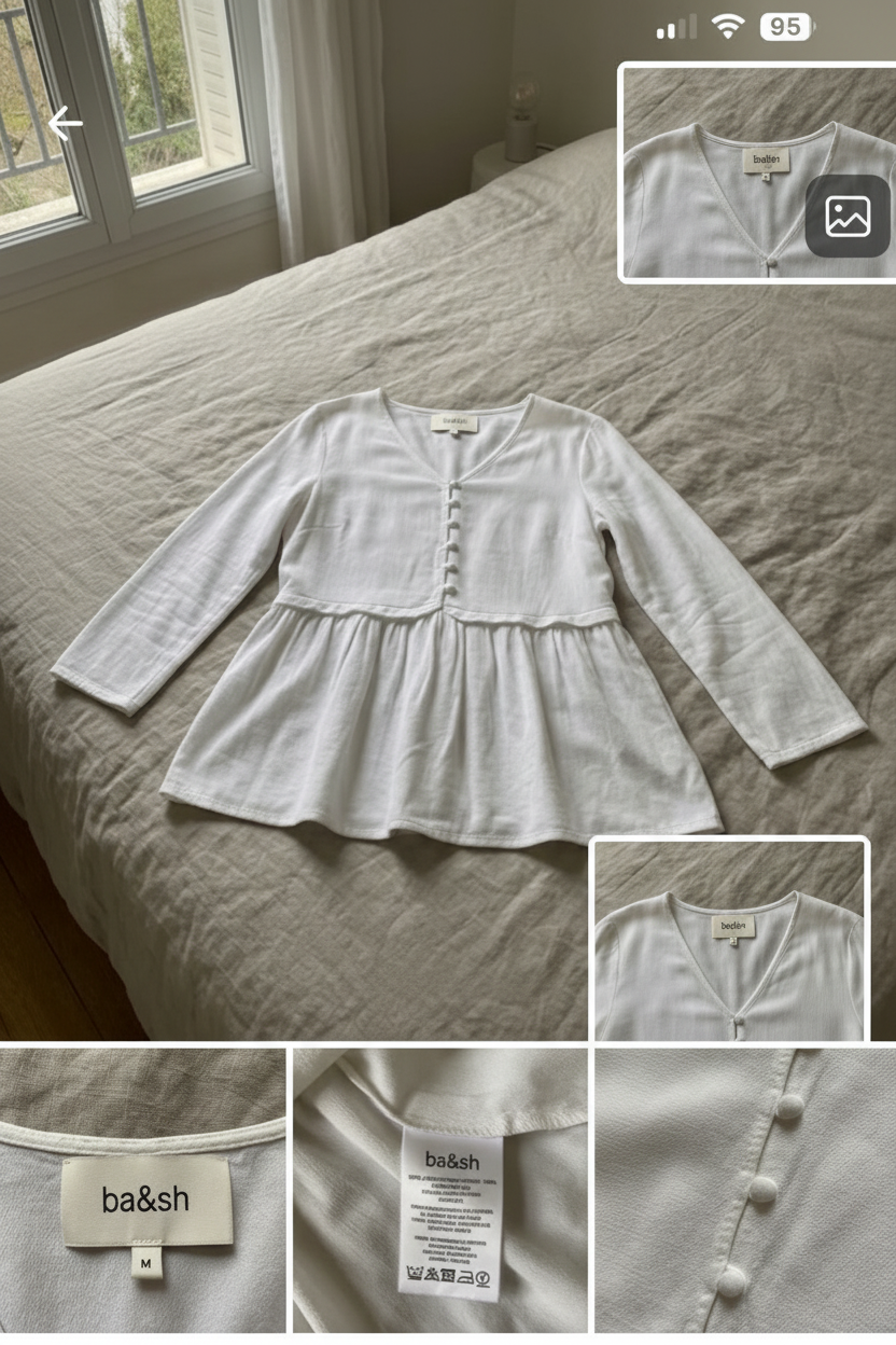 Blouse Peplum Ba&sh