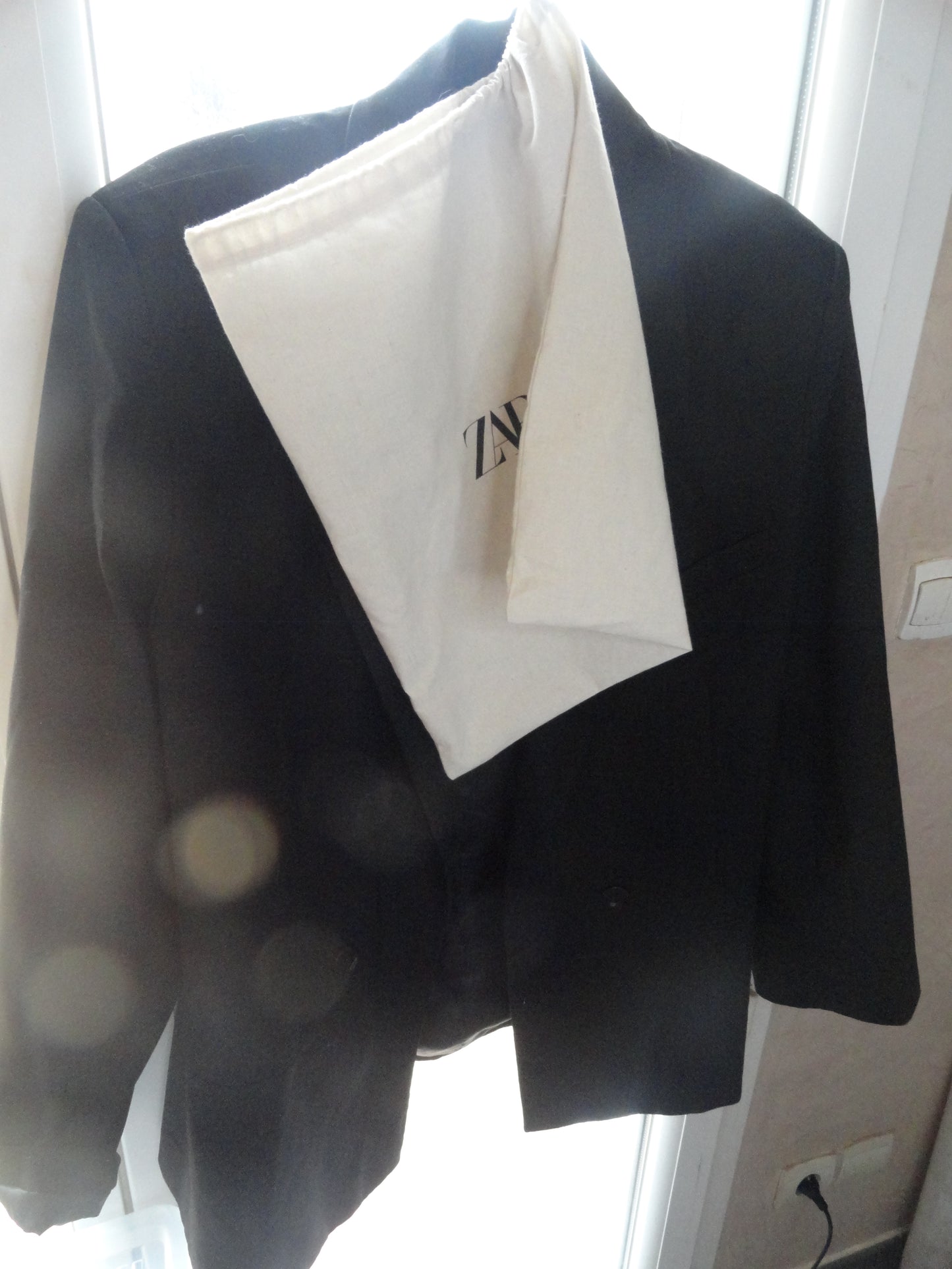 blazer oversized noir zara