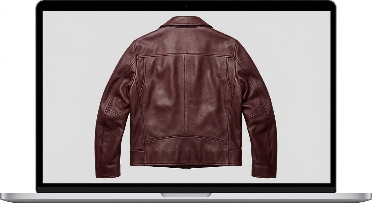 Perfecto Maje en agneau plongé bordeaux – Taille 36 (S)