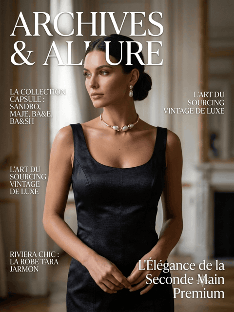 L'Elégance  TARA Jarmon robe midi satinée noir profond Archives & Allures 