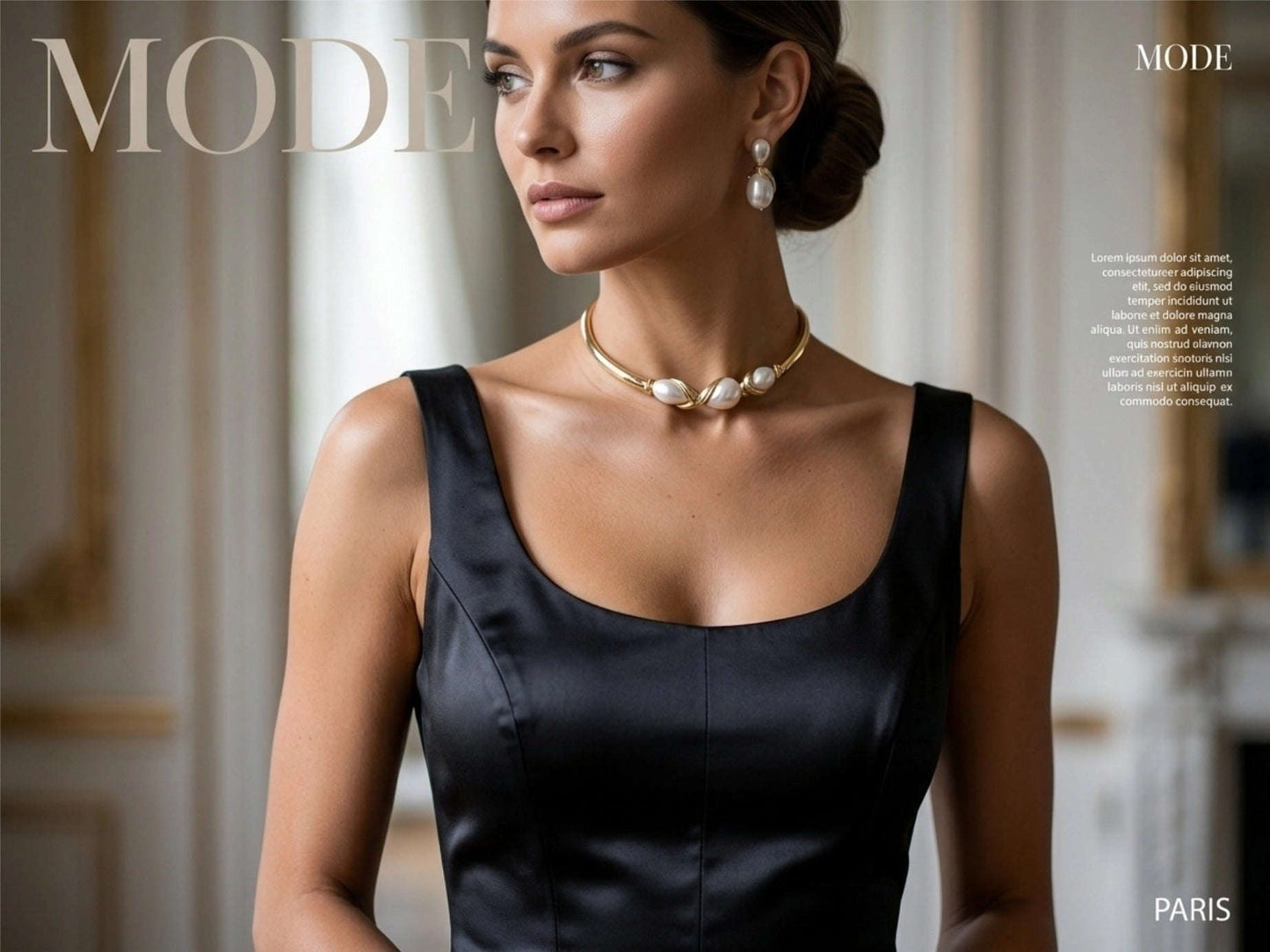 L'Elégance  TARA Jarmon robe midi satinée noir profond Archives & Allures 